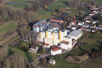 Aerial photograpy of Freimersheim in the state Rhineland-Palatinate, Germany
