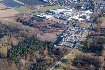Industrial Area North in the district Neudorf in Graben-Neudorf in the state Baden-Wuerttemberg, Germany