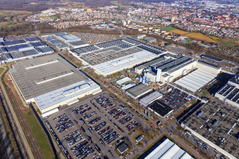 Mercedes Benz Plant Rastatt in Rastatt in the state Baden-Wuerttemberg, Germany
