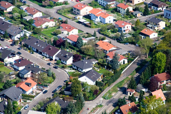 Landauer Street, Karlsruher Street in Jockgrim in the state Rhineland-Palatinate, Germany