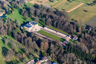 Building complex in the park of the castle Favorite in the district Foerch in Rastatt in the state Baden-Wurttemberg, Germany