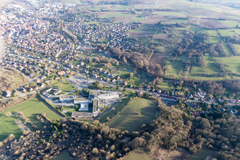 Aerial view of Clinic in Wissembourg in the state Bas-Rhin, France