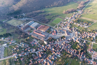 Zinswiller in the state Bas-Rhin, France out of the air