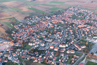 Drone image of Betschdorf in the state Bas-Rhin, France