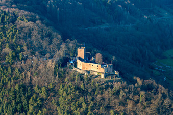 Landeck Castle Ruins in Klingenmünster in the state Rhineland-Palatinate, Germany