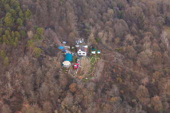 Zeter Berghaus in winter in the district Diedesfeld in Neustadt an der Weinstraße in the state Rhineland-Palatinate, Germany