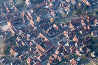 Aerial photograpy of Weinbourg in the state Bas-Rhin, France