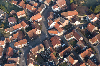 Weiterswiller in the state Bas-Rhin, France out of the air