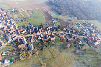 Oblique view of Geiswiller in the state Bas-Rhin, France