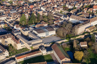 (Burgundy) in Autun in the state Saone et Loire, France seen from above