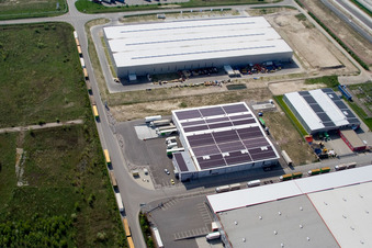 Oberwald Industrial Estate: WAS Logistics in Wörth am Rhein in the state Rhineland-Palatinate, Germany