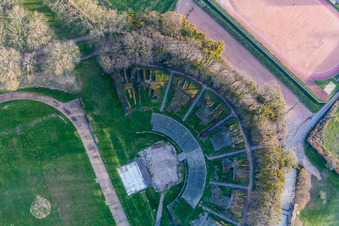 Aerial photograpy of (Burgundy) in Autun in the state Saone et Loire, France