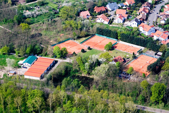 TC77 Jockgrim eV in Jockgrim in the state Rhineland-Palatinate, Germany viewn from the air