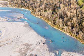 Aerial photograpy of Madonna di Loreto in the state Friuli Venezia Giulia, Italy