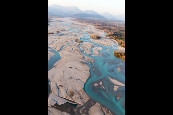 Dignano in the state Friuli Venezia Giulia, Italy seen from above