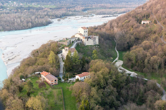 Aerial photograpy of San Pietro in the state Friuli Venezia Giulia, Italy