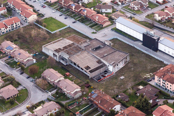 San Daniele del Friuli in the state Udine, Italy viewn from the air