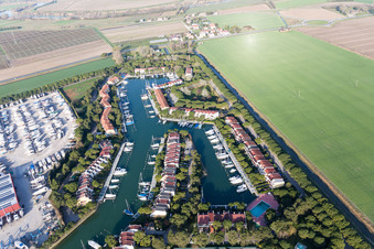 Aprilia Marittima in the state Friuli Venezia Giulia, Italy from above