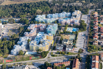 Bibione in the state Veneto, Italy from above