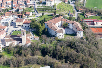 Aerial view of Fattoria Martina in the state Friuli Venezia Giulia, Italy