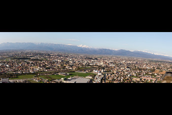 Panorama in Basaldella in the state Friuli Venezia Giulia, Italy