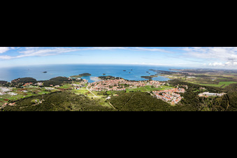 Panorama in Vrsar in the state Gespanschaft Istrien, Croatia