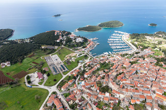 Vrsar in the state Gespanschaft Istrien, Croatia out of the air