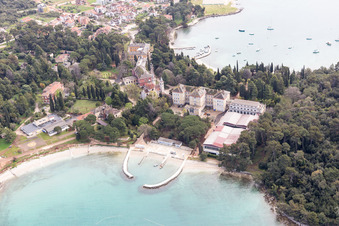 Rovinj in the state Gespanschaft Istrien, Croatia from the plane
