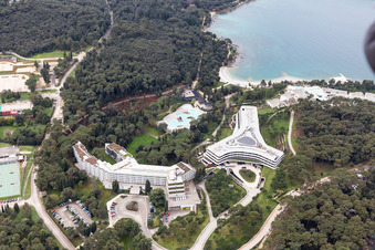 Rovinj in the state Gespanschaft Istrien, Croatia from the plane