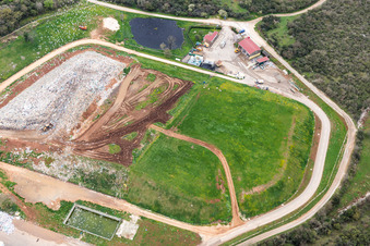 Aerial view of Spanidiga in the state Gespanschaft Istrien, Croatia