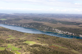 Rovinjsko Selo in the state Gespanschaft Istrien, Croatia from above