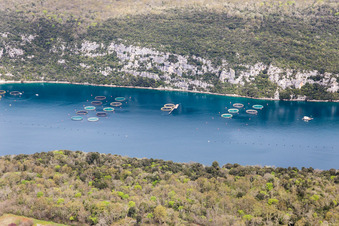 Aerial view of Matosovici in the state Gespanschaft Istrien, Croatia