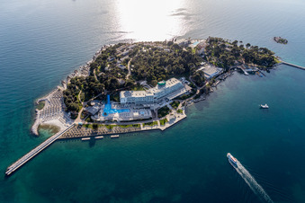 Hotel island Otok Sveti Nikola in the bay of Poreč in Poreč in the state Gespanschaft Istrien, Croatia