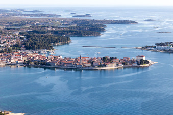 Aerial view of Materada-Maj in the state Gespanschaft Istrien, Croatia
