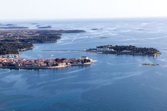 Aerial photograpy of Materada-Maj in the state Gespanschaft Istrien, Croatia