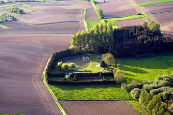 Aerial photograpy of Siegen in the state Bas-Rhin, France