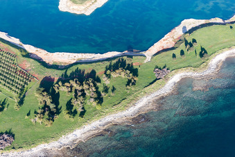 Aerial photograpy of Umag in the state Gespanschaft Istrien, Croatia