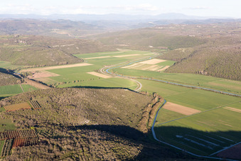 Oblique view of Nova Vas in the state Gespanschaft Istrien, Croatia