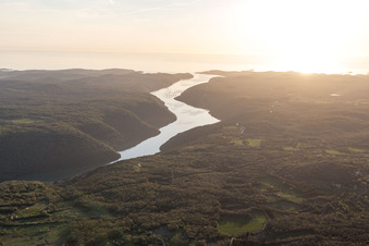 Aerial view of Jural in the state Gespanschaft Istrien, Croatia