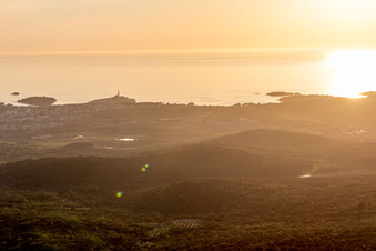 Rovinj in the state Gespanschaft Istrien, Croatia from above