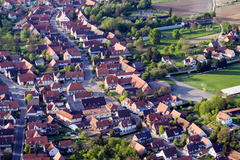 Seebach in the state Bas-Rhin, France out of the air