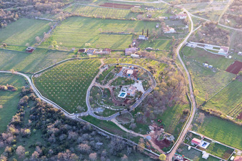 Spanidiga in the state Gespanschaft Istrien, Croatia from above