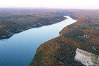 Aerial photograpy of Vrsar in the state Gespanschaft Istrien, Croatia