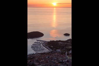 Vrsar in the state Gespanschaft Istrien, Croatia out of the air