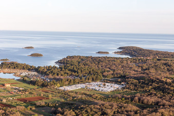 Bird's eye view of Stancija Valkanela in the state Gespanschaft Istrien, Croatia