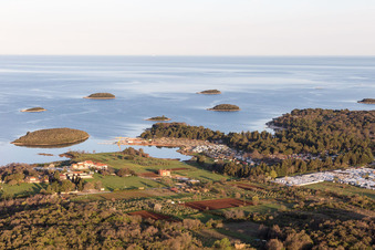 Stancija Valkanela in the state Gespanschaft Istrien, Croatia viewn from the air