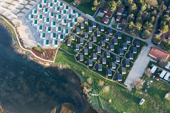 Stancija Valkanela in the state Gespanschaft Istrien, Croatia from the plane