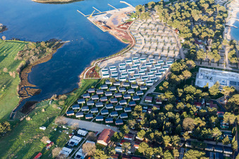 Stancija Valkanela in the state Gespanschaft Istrien, Croatia viewn from the air