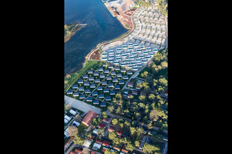 Drone image of Stancija Valkanela in the state Gespanschaft Istrien, Croatia