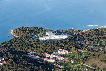 Rovinj in the state Gespanschaft Istrien, Croatia seen from a drone